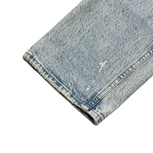 Vintage Abercrombie & Fitch Y2K Blue Denim Jeans Mens 28x31 High Rise Straight - Picture 6 of 8